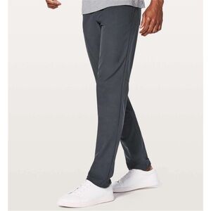Lululemon ABC Men’s Gray Utility Pants 5-Pocket Stretch EUC 28 Waist Nice